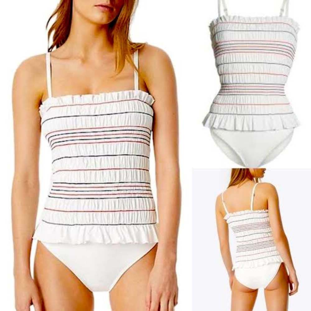Tory Burch One Piece Swimsuit Ruffles